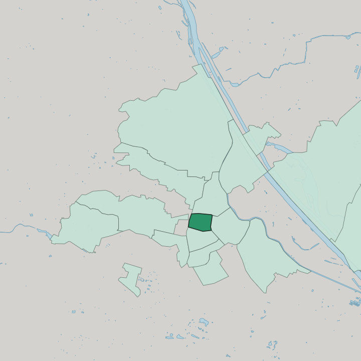 Map showing Josefstadt — In Vienna