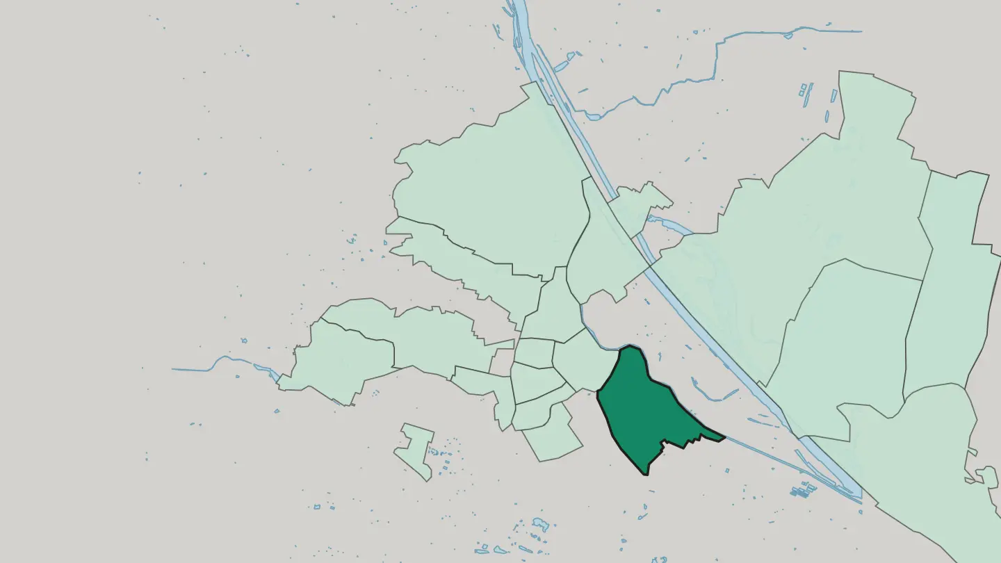 Map of Landstraße in Vienna