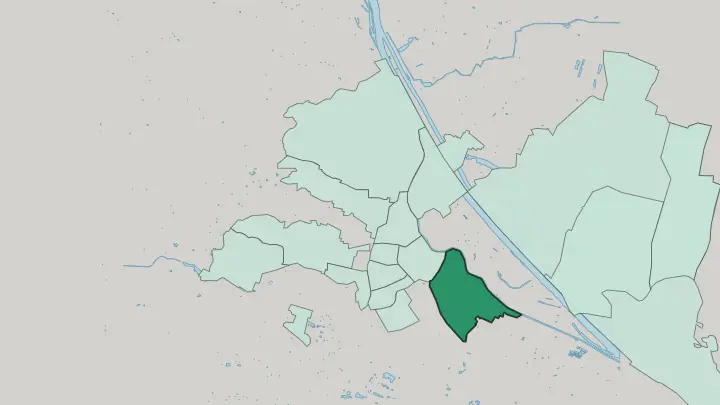 Map of Landstraße in Vienna