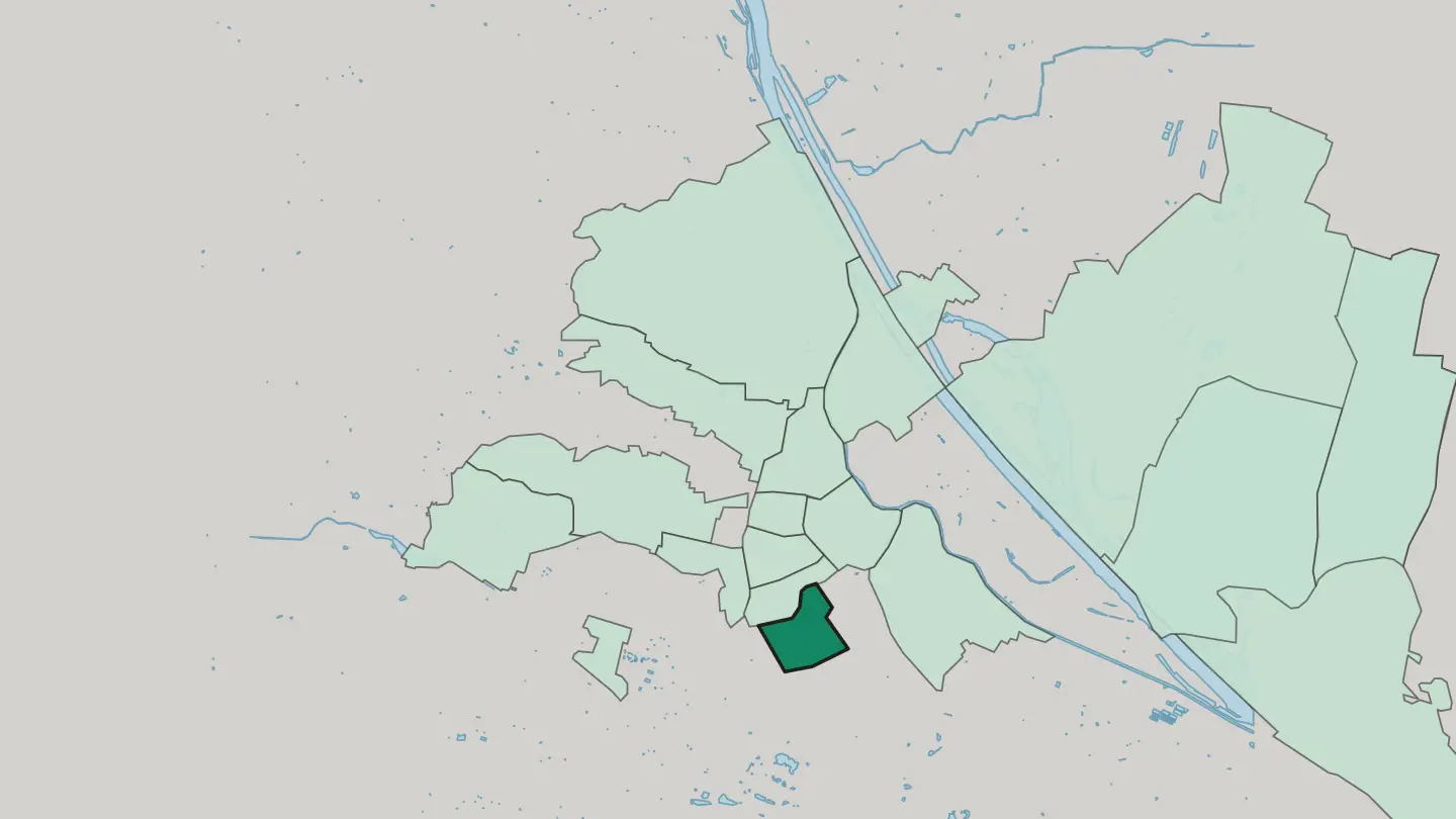 Map of Margareten in Vienna