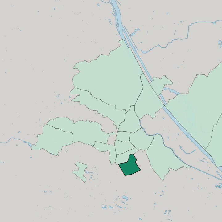 Map showing Margareten — In Vienna