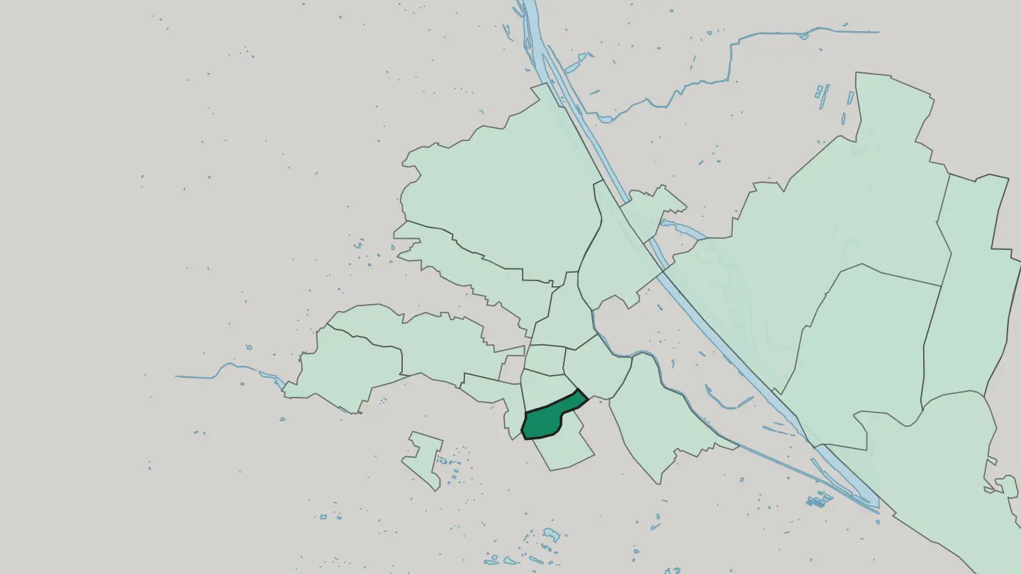 Map of Mariahilf in Vienna
