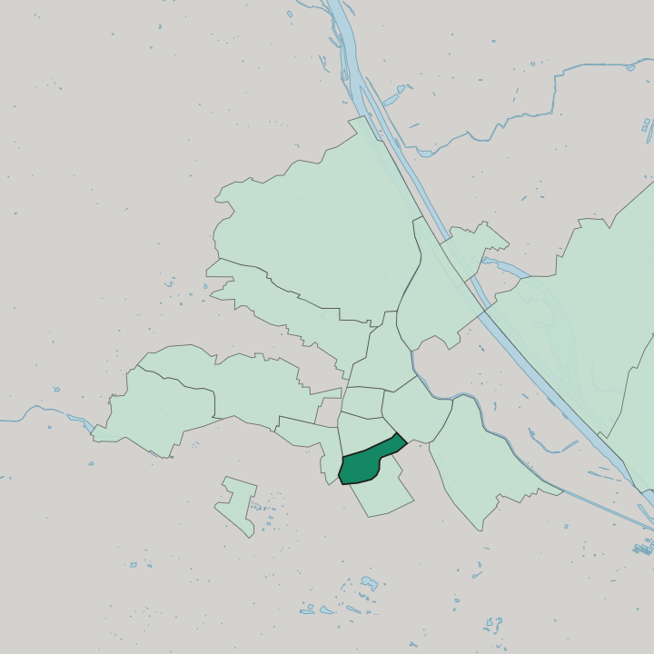 Map showing Mariahilf — In Vienna