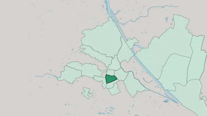 Map of Neubau in Vienna