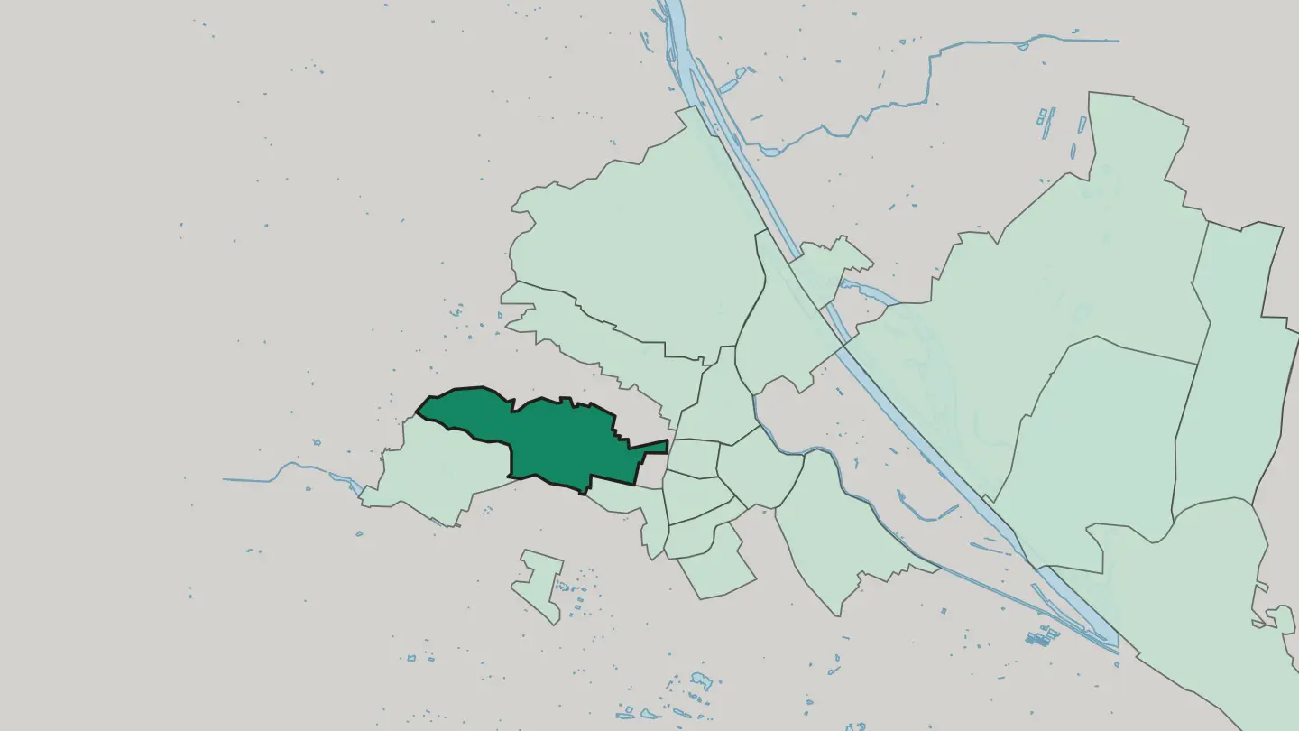 Map of Ottakring in Vienna