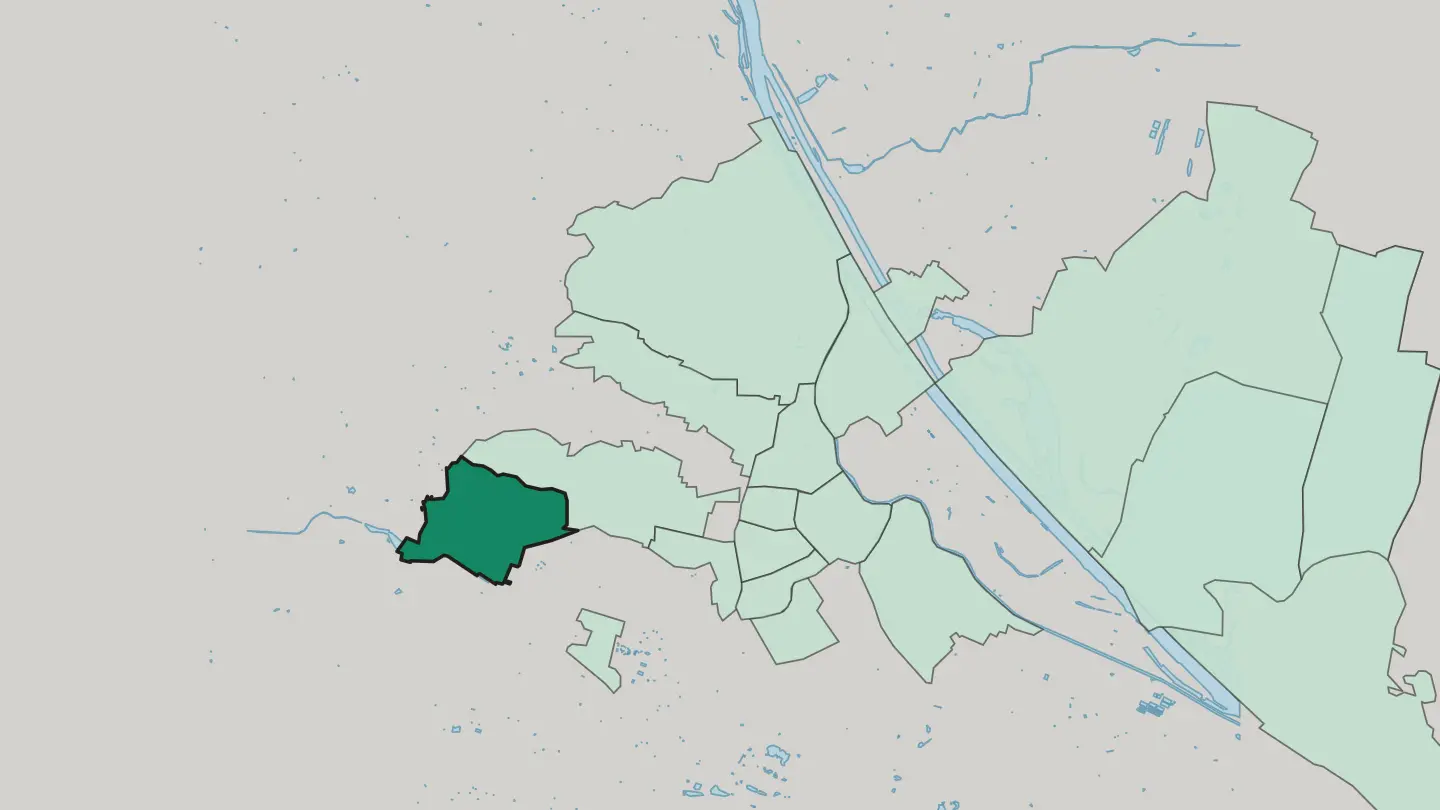 Map of Penzing in Vienna
