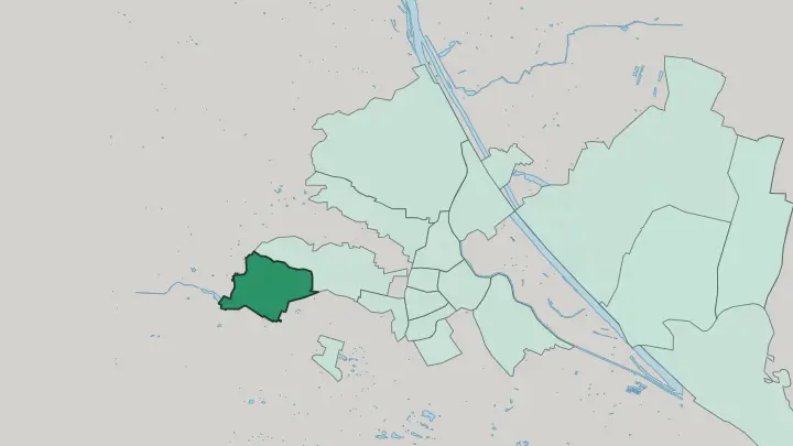 Map of Penzing in Vienna