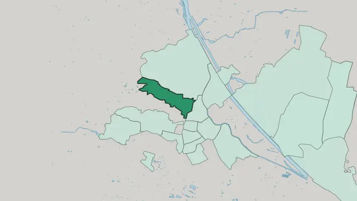 Map of Währing in Vienna