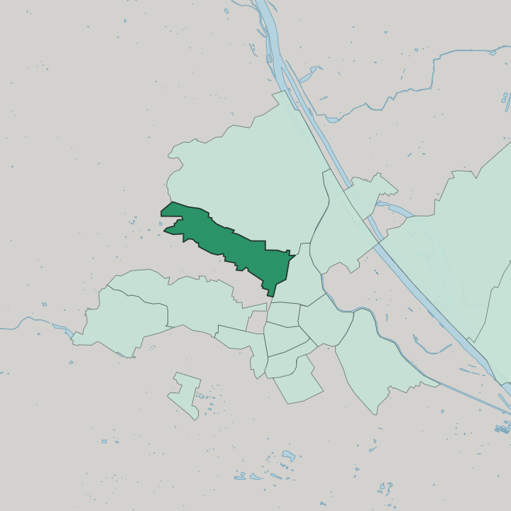 Map showing Währing — In Vienna