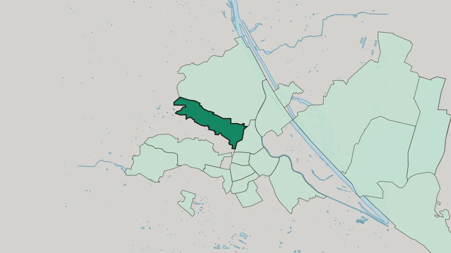 Map of Währing in Vienna