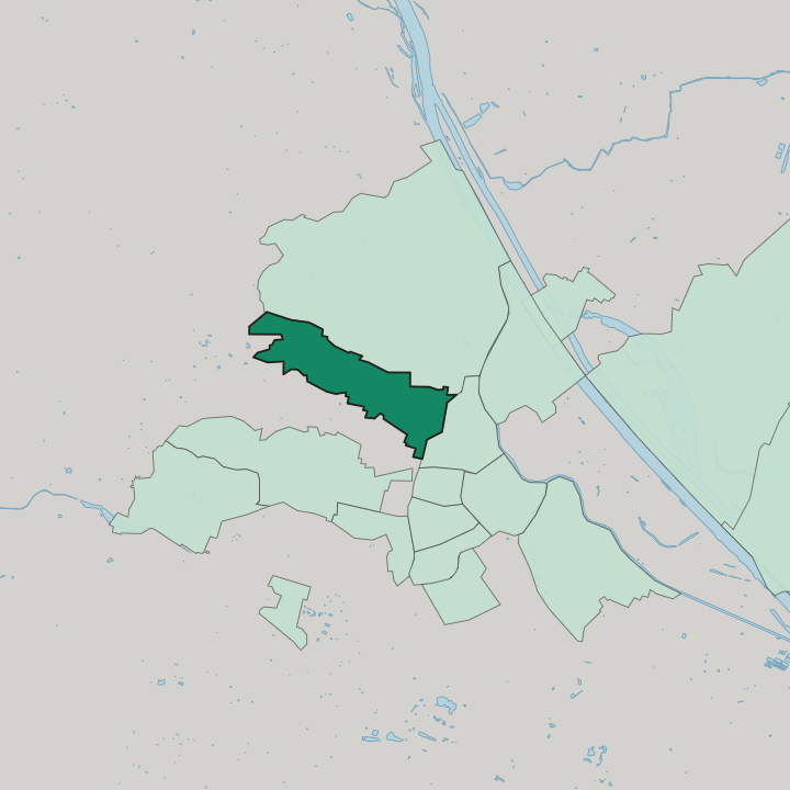 Map showing Währing — In Vienna