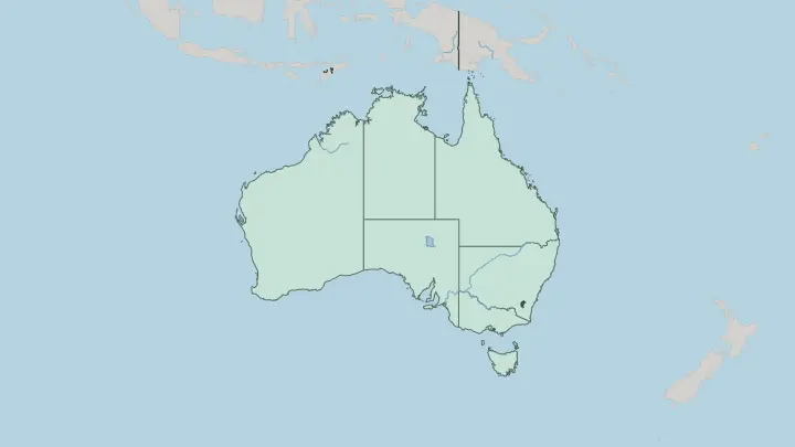 Map of Australian Capital Territory in Australia