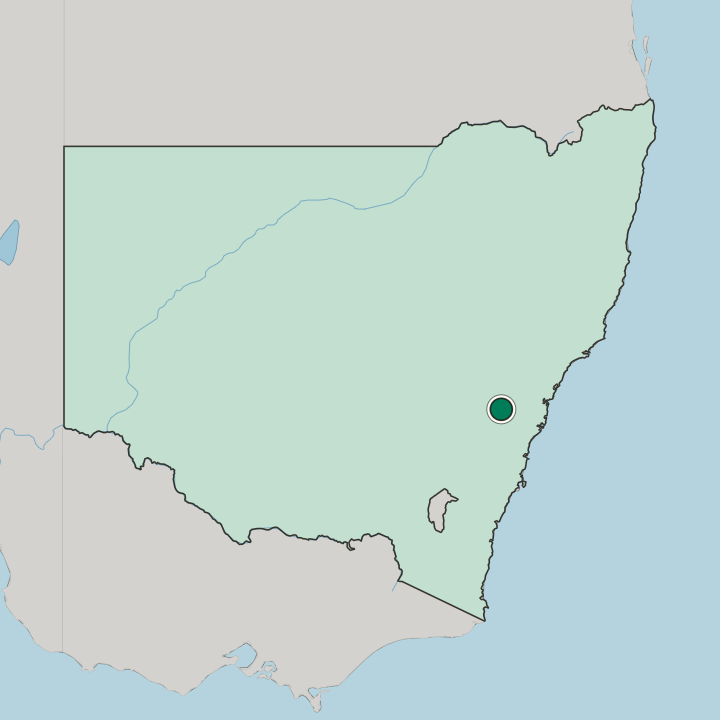 Map showing Springwood — In State of New South Wales