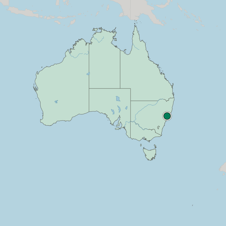 Map showing Maitland — In Australia