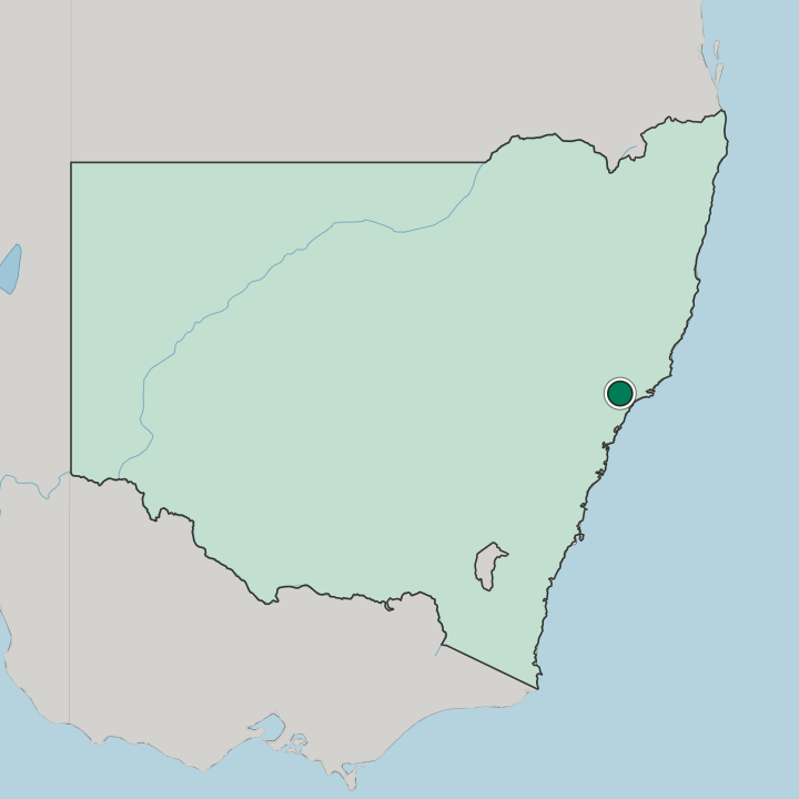 Map showing Maitland — In State of New South Wales