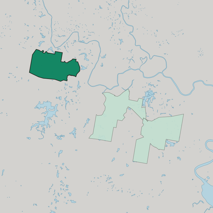 Map showing Rutherford — In Maitland
