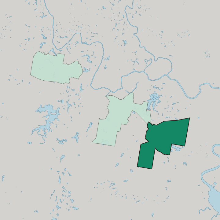 Map showing Thornton — In Maitland