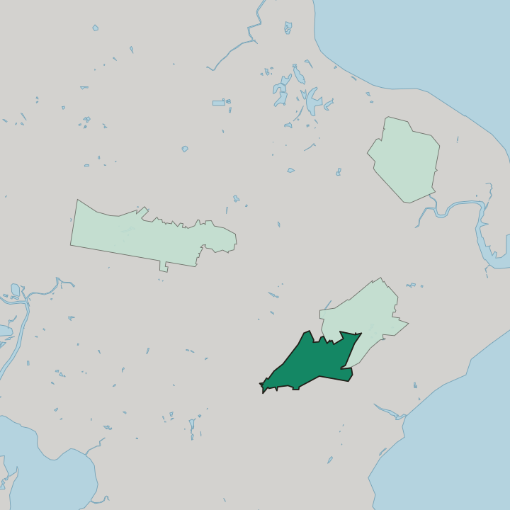 Map showing Adamstown Heights — In Newcastle