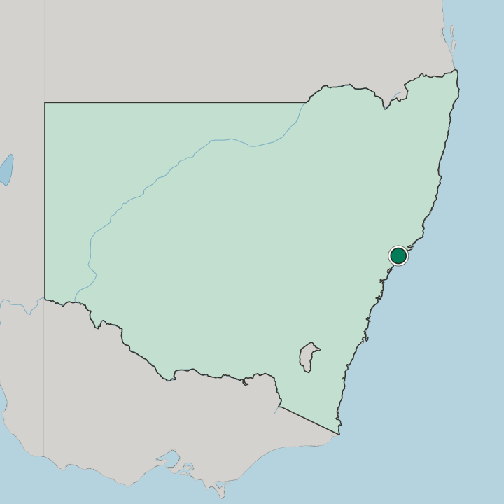 Map showing Adamstown Heights — In State of New South Wales