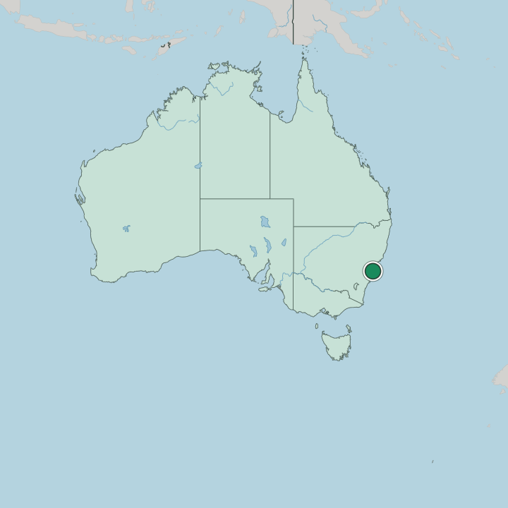 Map showing Darlinghurst — In Australia