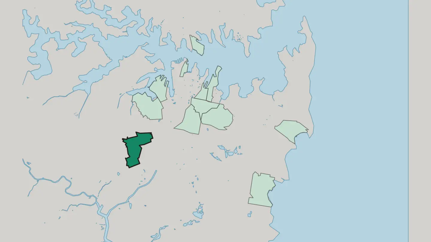 Map of Newtown in Sydney