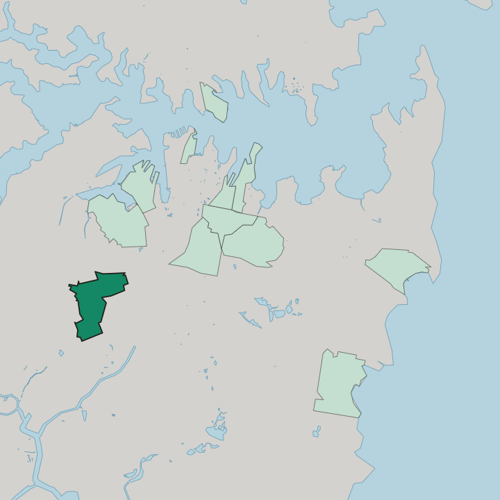 Map showing Newtown — In Sydney