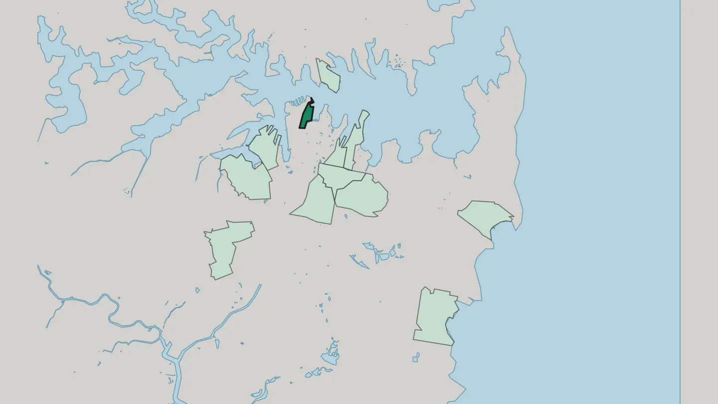 Map of The Rocks in Sydney