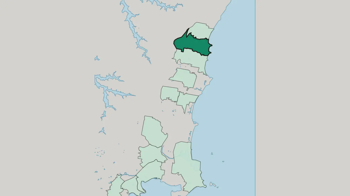 Map of Bulli in Wollongong