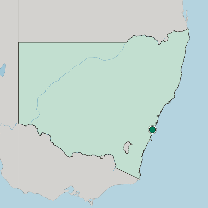 Map showing Berkeley — In State of New South Wales