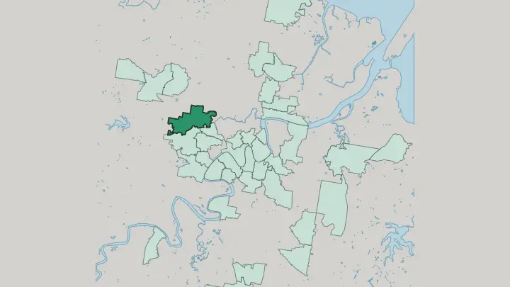 Map of Ashgrove in Brisbane