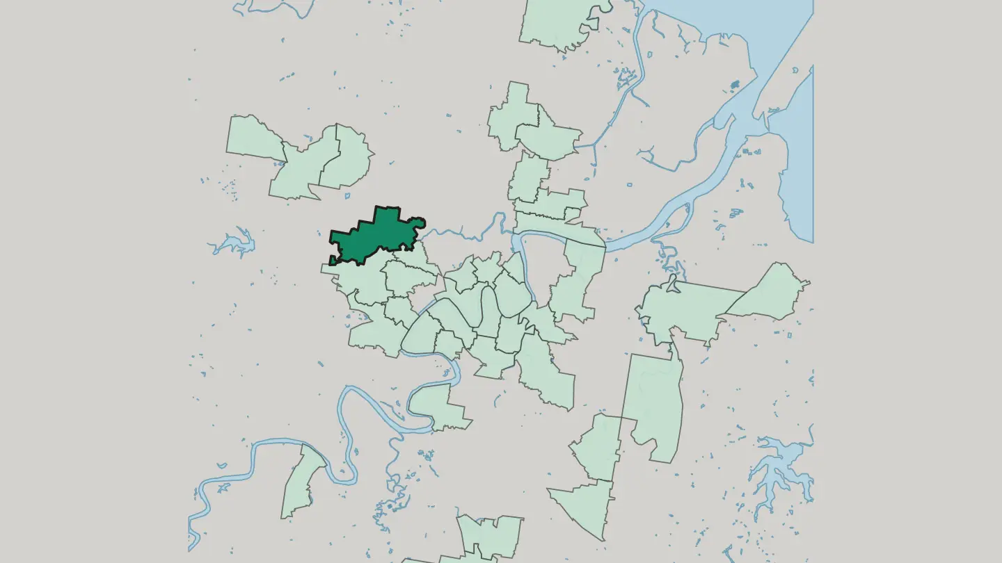 Map of Ashgrove in Brisbane