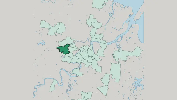 Map of Bardon in Brisbane