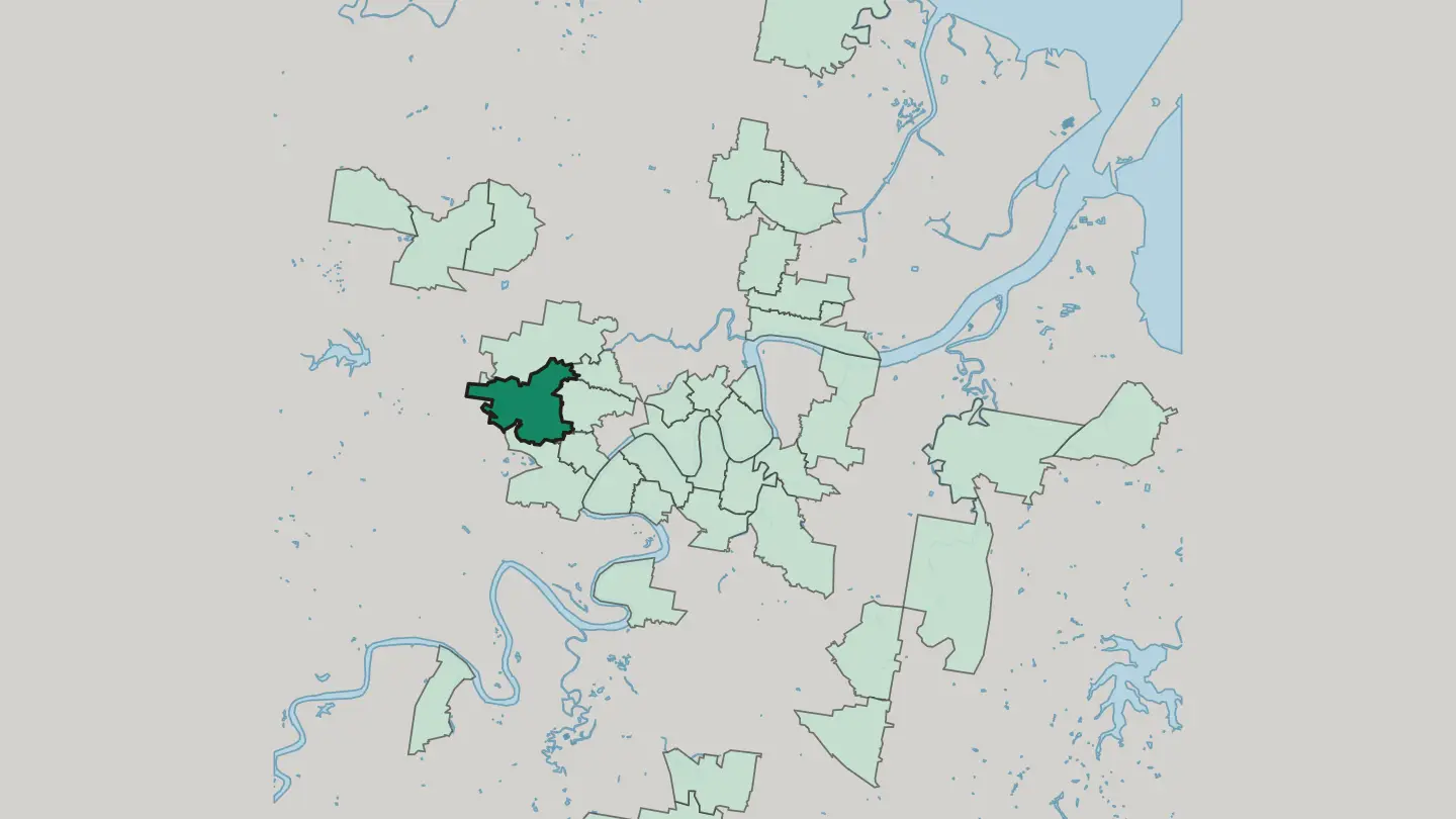 Map of Bardon in Brisbane