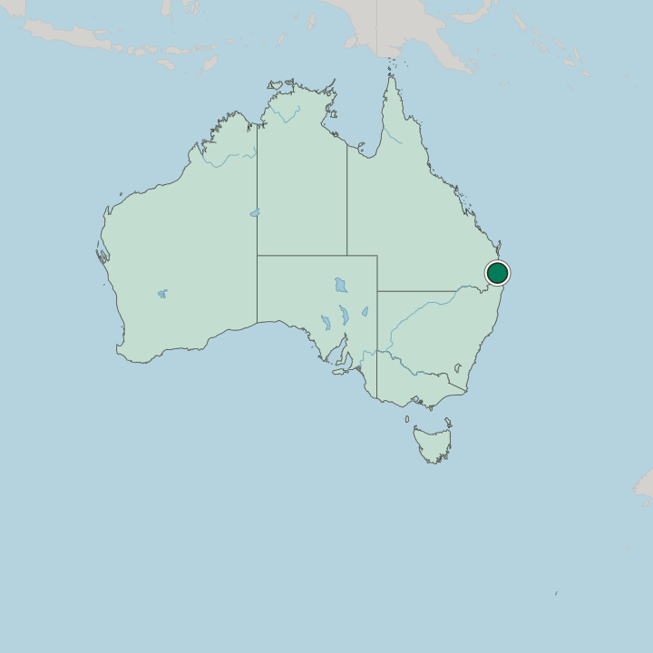 Map showing Fortitude Valley — In Australia