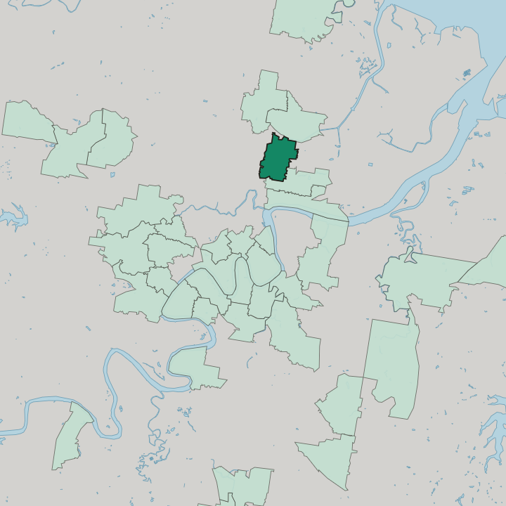 Map showing Clayfield — In Brisbane
