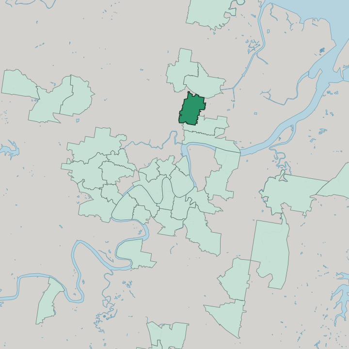 Map showing Clayfield — In Brisbane