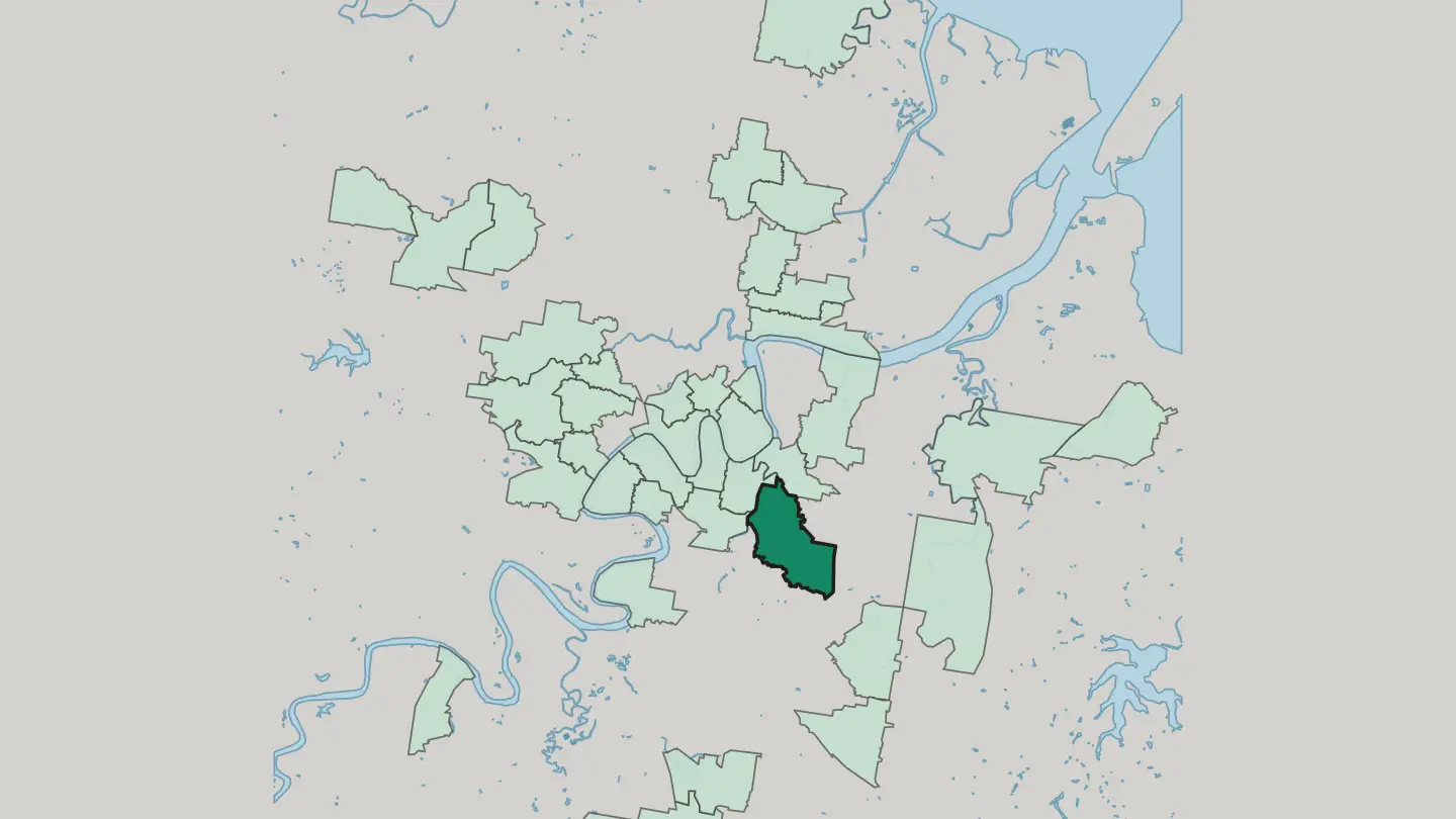 Map of Coorparoo in Brisbane