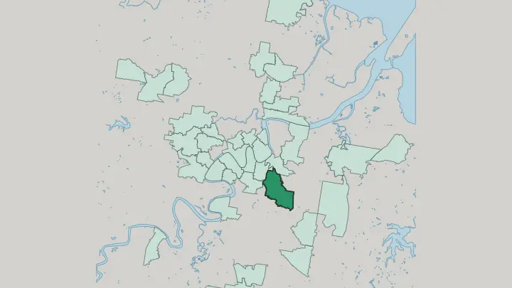 Map of Coorparoo in Brisbane