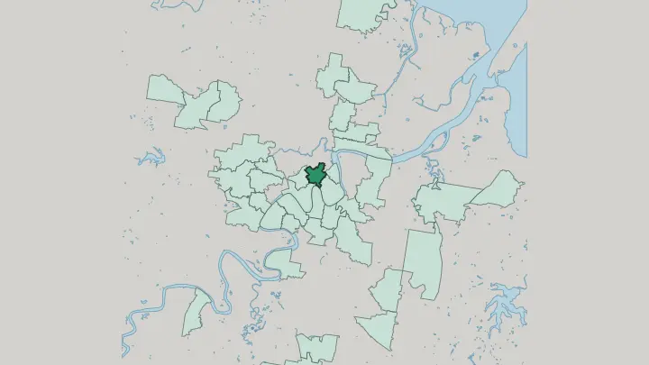 Map of Fortitude Valley in Brisbane