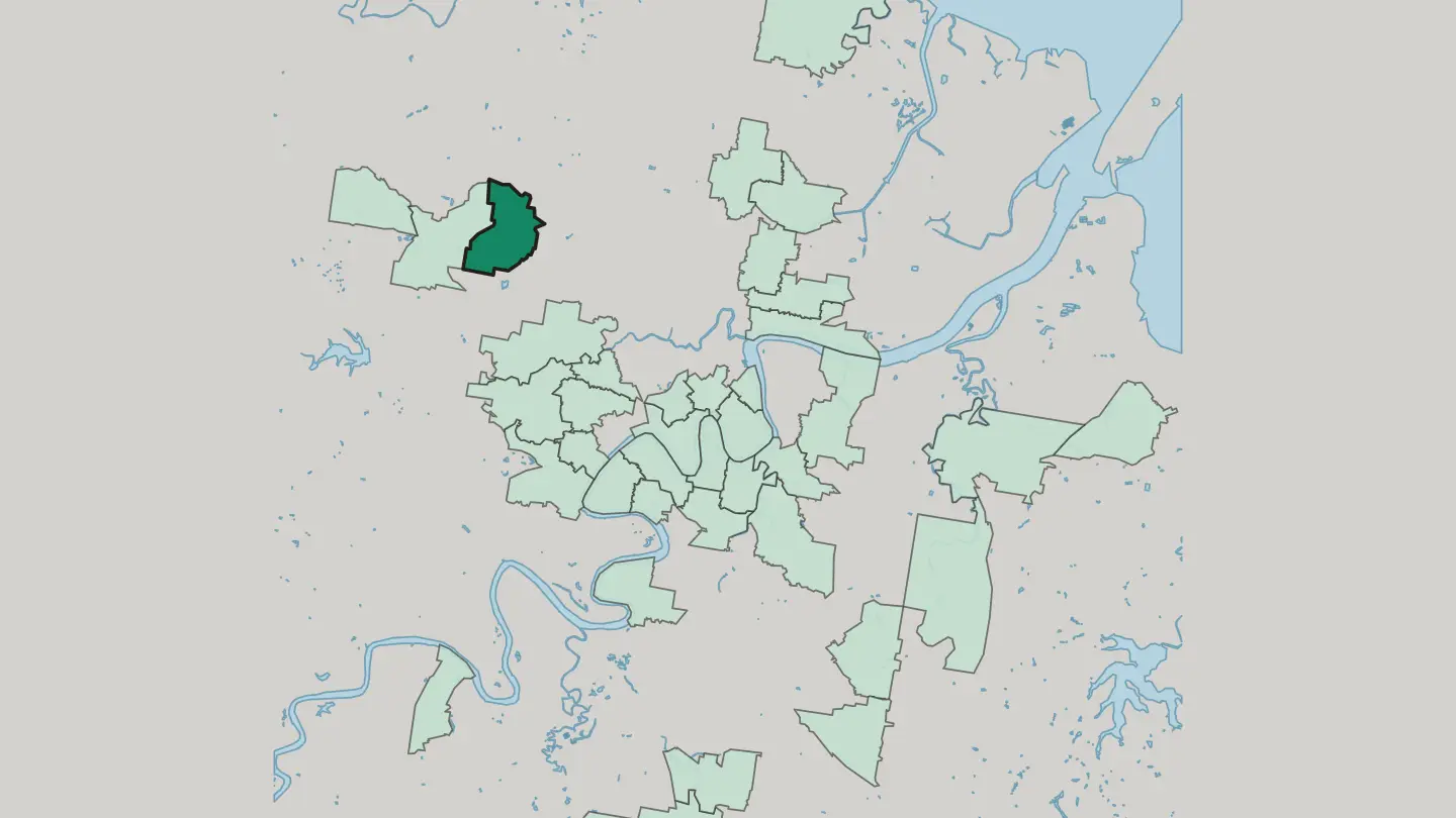 Map of Mitchelton in Brisbane