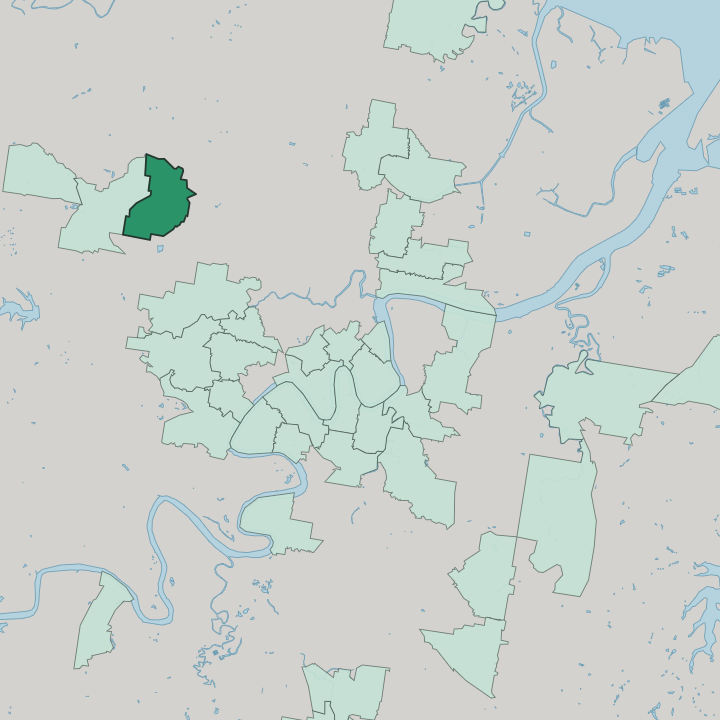 Map showing Mitchelton — In Brisbane
