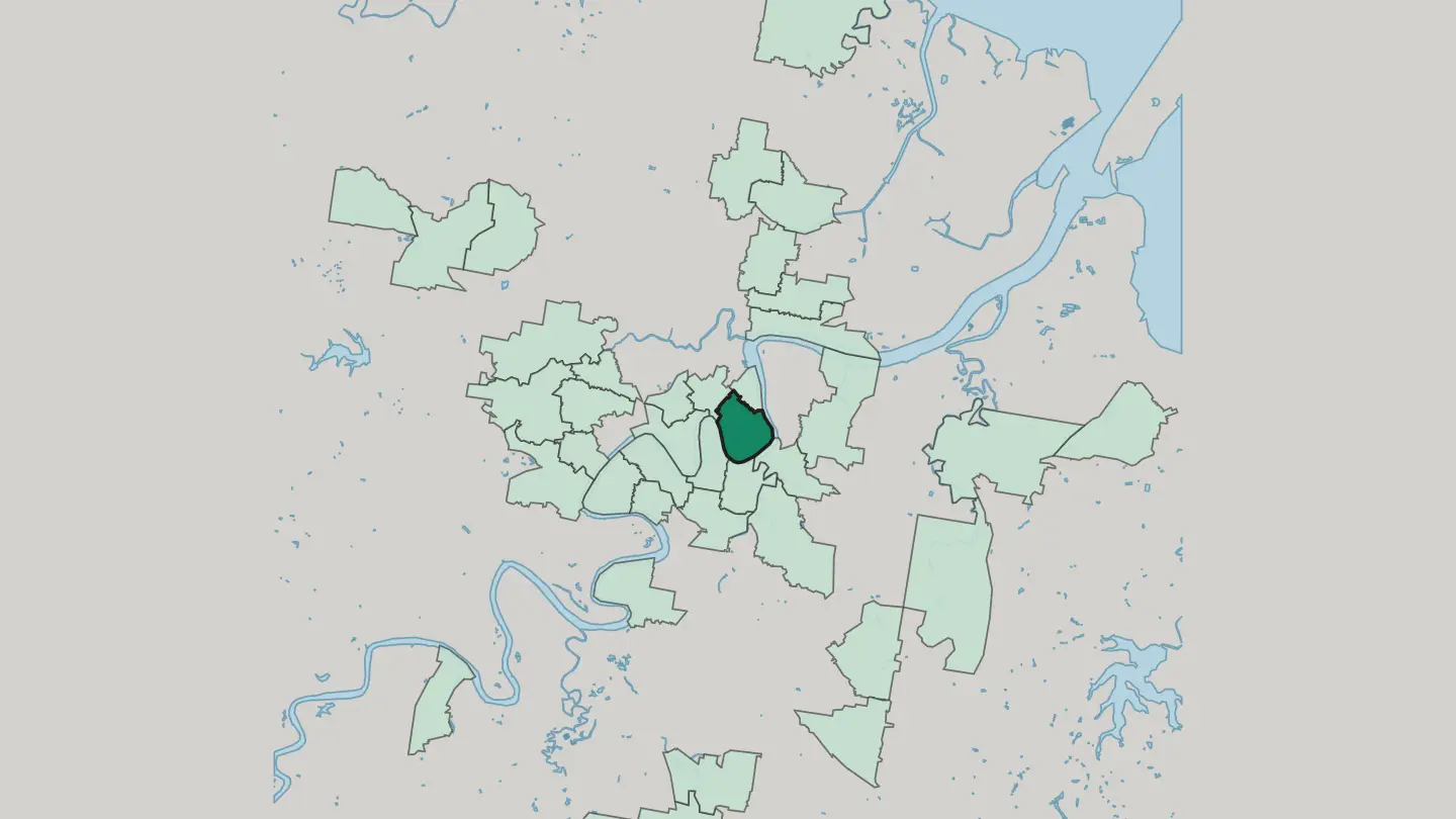 Map of New Farm in Brisbane