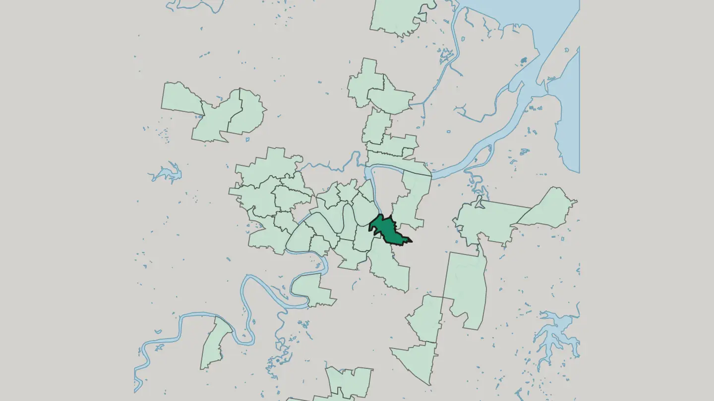 Map of Norman Park in Brisbane