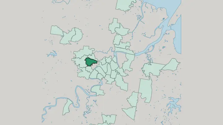Map of Paddington in Brisbane