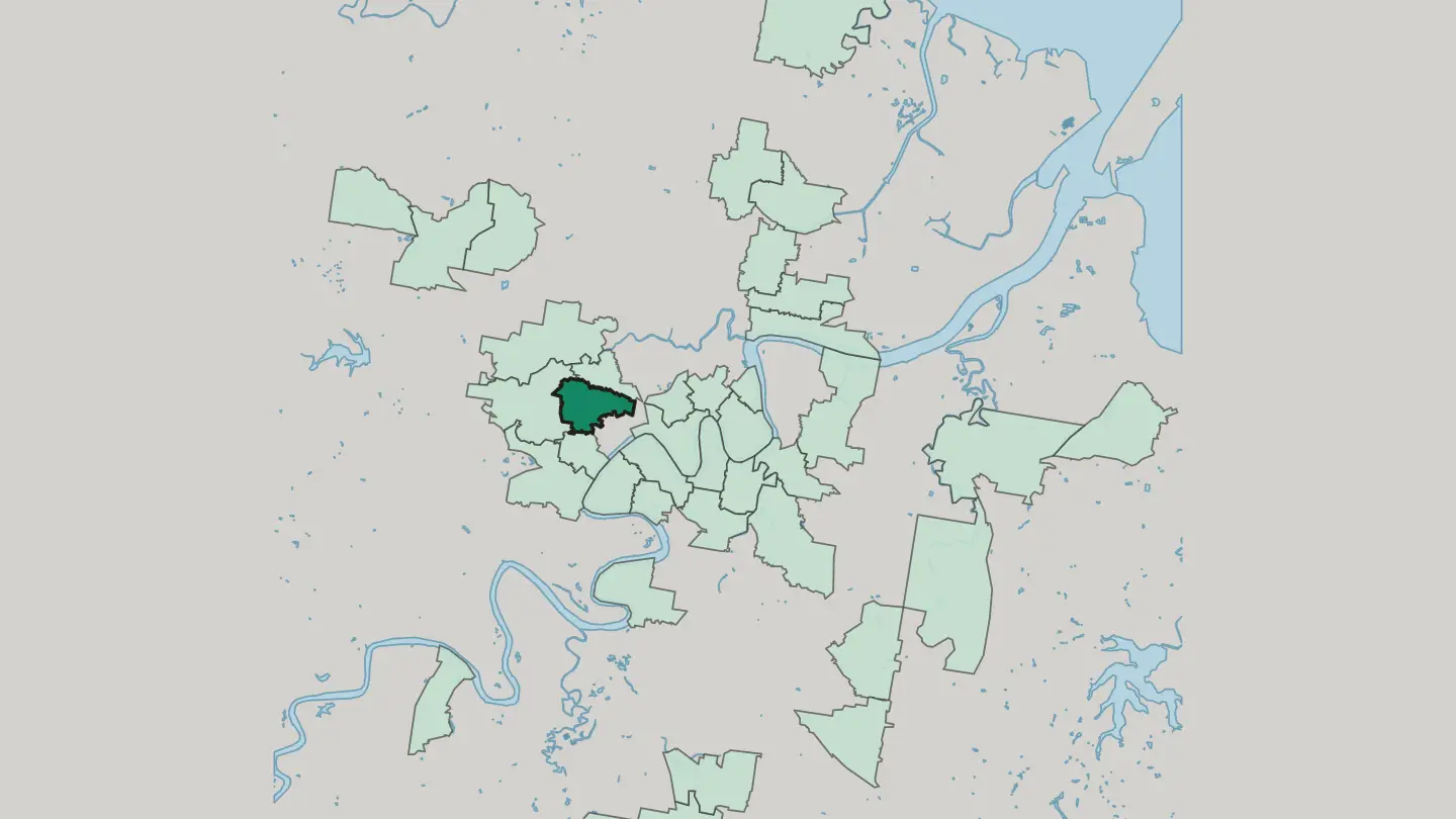 Map of Paddington in Brisbane