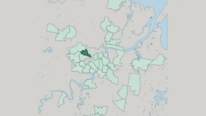 Map of Red Hill in Brisbane