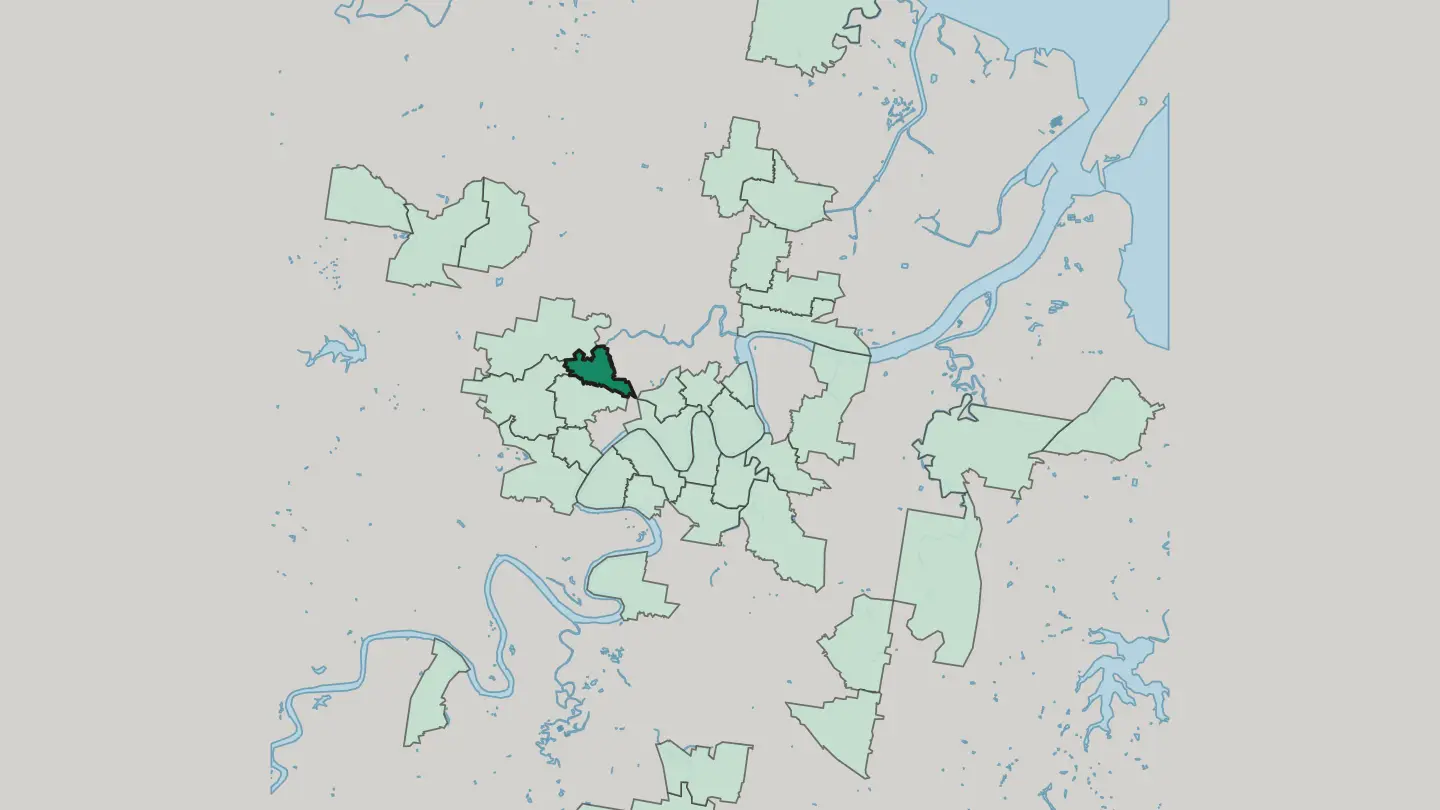 Map of Red Hill in Brisbane