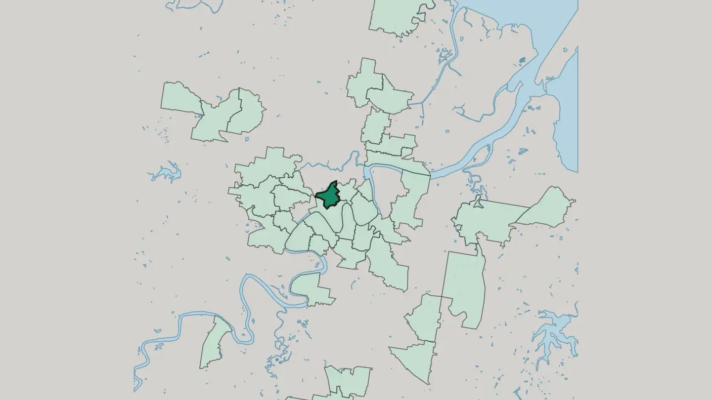 Map of Spring Hill in Brisbane