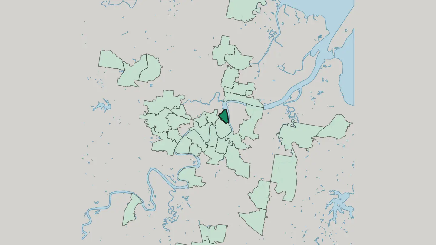 Map of Teneriffe in Brisbane
