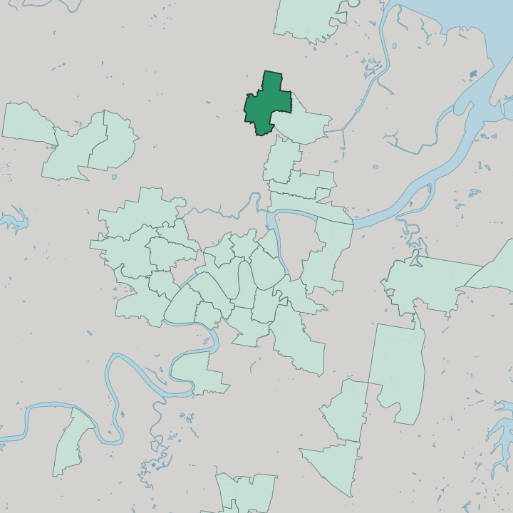 Map showing Wavell Heights — In Brisbane